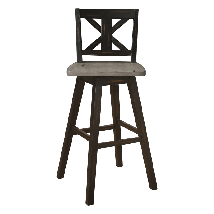5602-29BK Swivel Pub Height Chair, Set of 2 - 5602-29BK