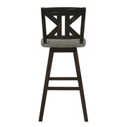 5602-29BKS1 Swivel Pub Height Chair, Set of 2 - 5602-29BKS1