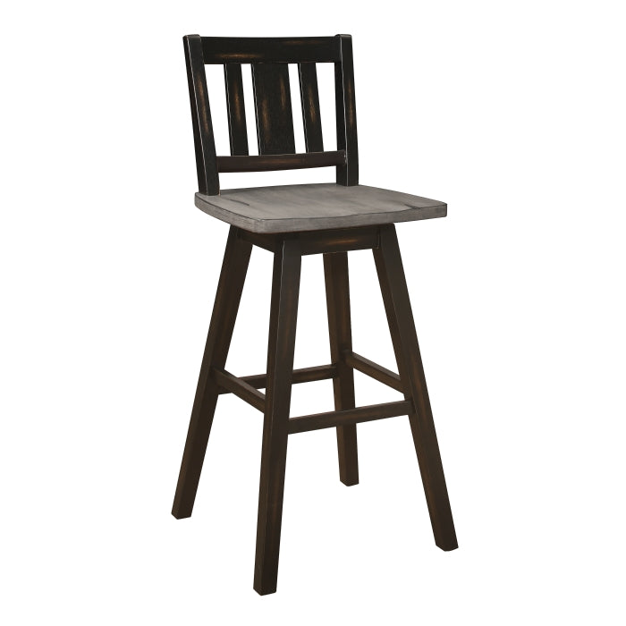 5602-29BKS2 Swivel Pub Height Chair, Set of 2 - 5602-29BKS2