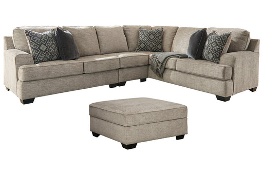 Bovarian Stone 3-Piece Sectional with Ottoman -  Ashley - Luna Furniture