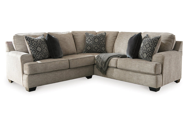 Bovarian Stone 2-Piece Sectional with Ottoman -  Ashley - Luna Furniture