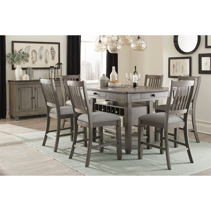 5627GY-24 Counter Height Chair, Set of 2 - 5627GY-24