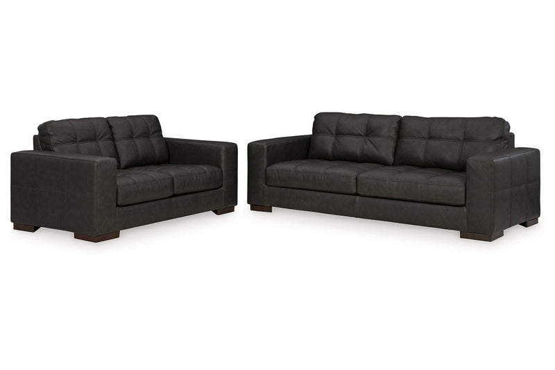 Luigi Thunder Sofa and Loveseat -  Ashley - Luna Furniture