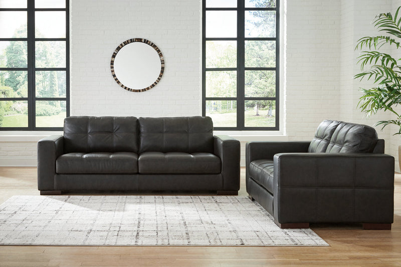 Luigi Thunder Sofa and Loveseat -  Ashley - Luna Furniture