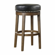 5681BLK-29 Round Swivel Pub Height Stool, Black, Set of 2 - 5681BLK-29