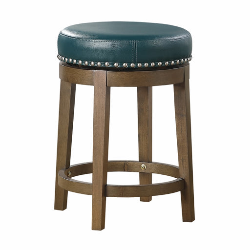 5681GEN-24 Round Swivel Counter Height Stool, Green, Set of 2 - 5681GEN-24