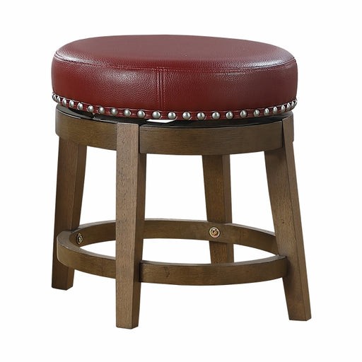 5681RED-18 Round Swivel Stool, Red, Set of 2 - 5681RED-18