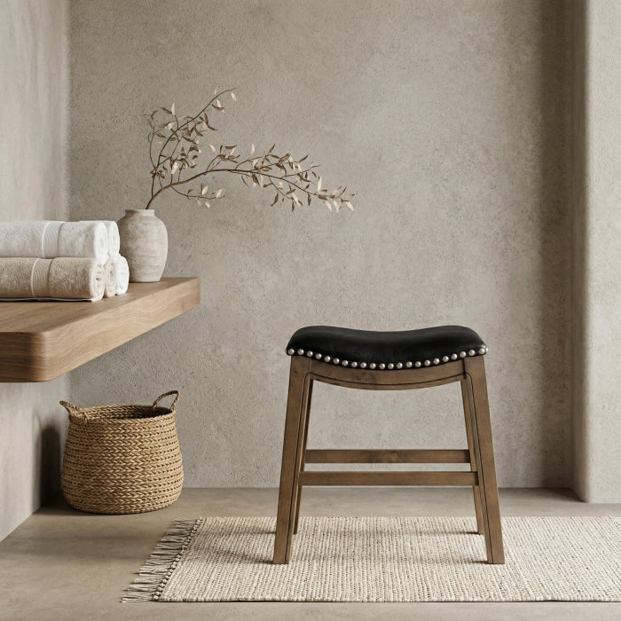 5682BLK-18 18 Dining Stool, Black - 5682BLK-18