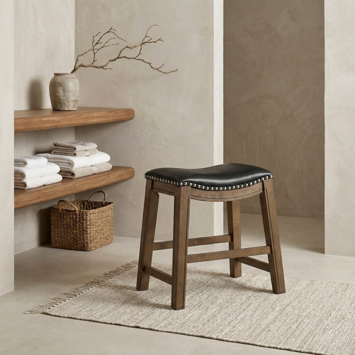 5682BLK-18 18 Dining Stool, Black - 5682BLK-18