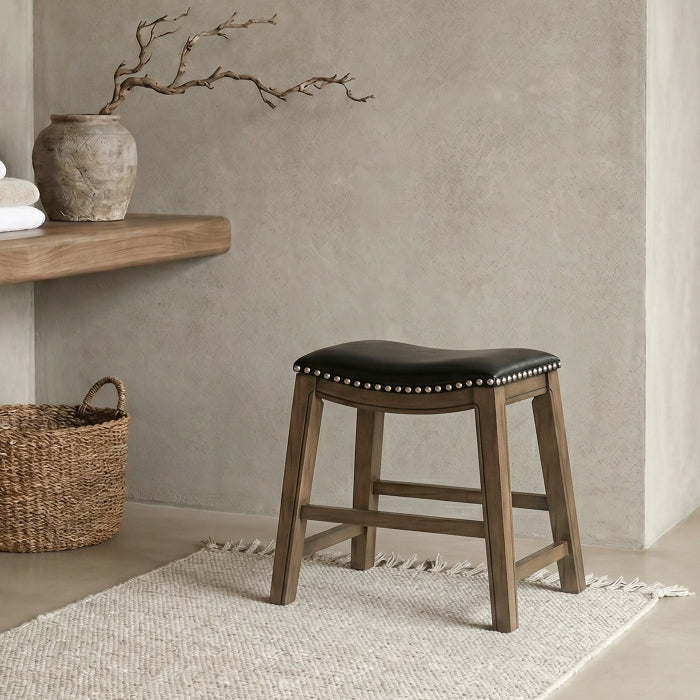 5682BLK-18 18 Dining Stool, Black - 5682BLK-18