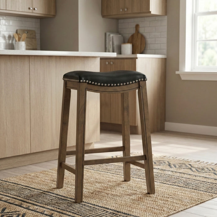 5682BLK-29 29 Pub Height Stool, Black - 5682BLK-29
