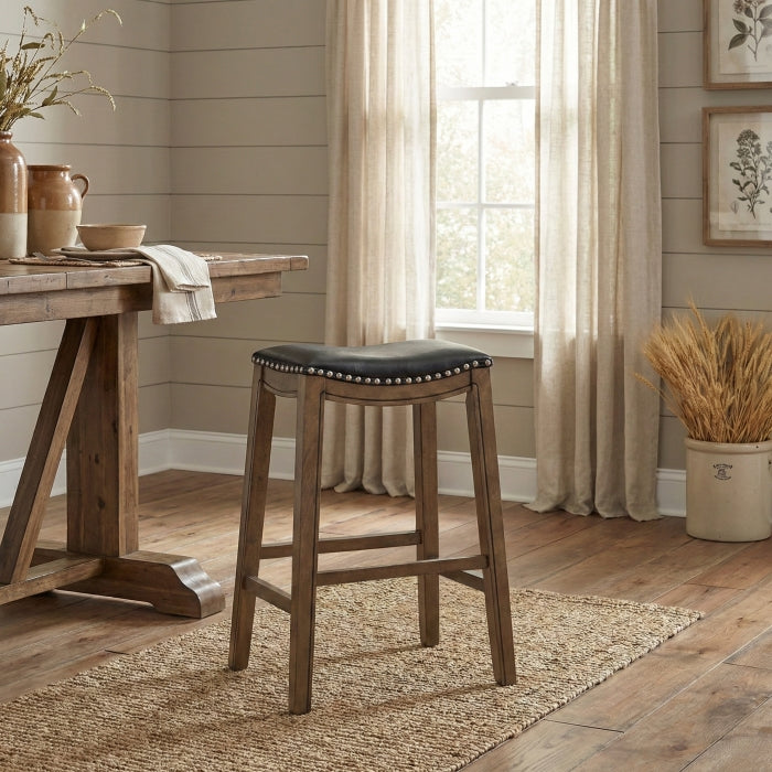 5682BLK-29 29 Pub Height Stool, Black - 5682BLK-29