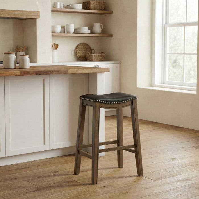 5682BLK-29 29 Pub Height Stool, Black - 5682BLK-29