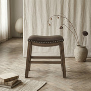 5682BRW-18 18 Dining Stool, Brown - 5682BRW-18