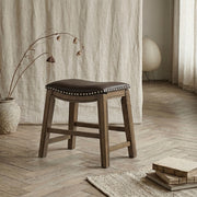 5682BRW-18 18 Dining Stool, Brown - 5682BRW-18
