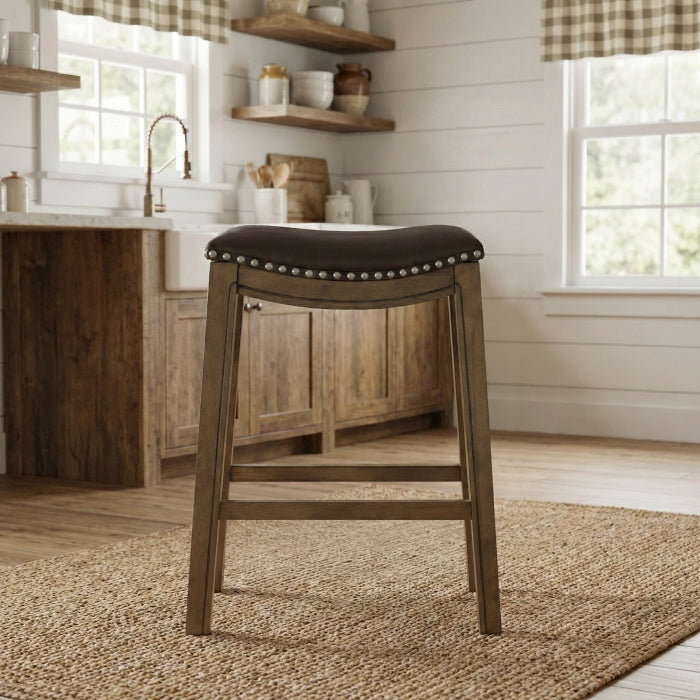 5682BRW-24 24 Counter Height Stool, Brown - 5682BRW-24