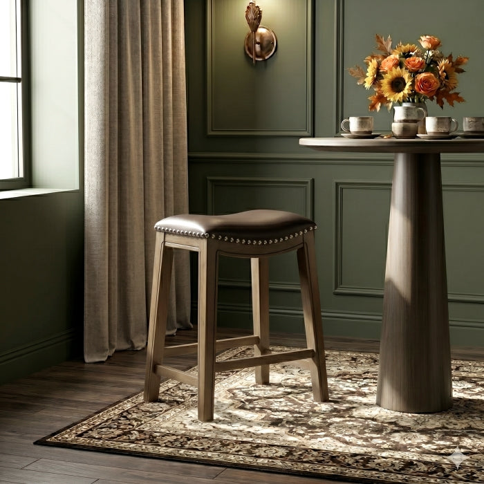 5682BRW-24 24 Counter Height Stool, Brown - 5682BRW-24