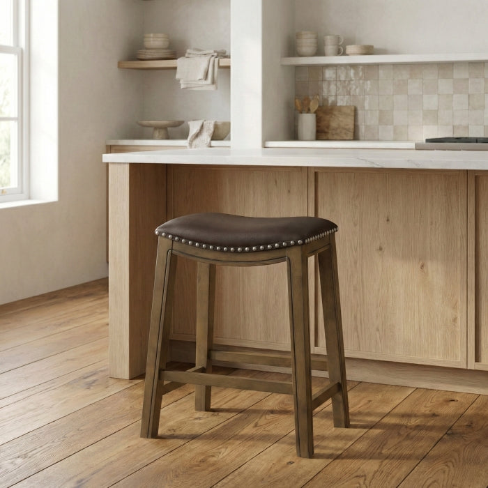 5682BRW-24 24 Counter Height Stool, Brown - 5682BRW-24