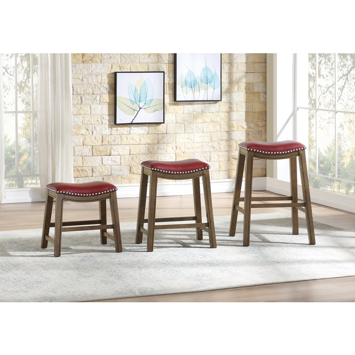 5682RED-18 18 Dining Stool, Red - 5682RED-18