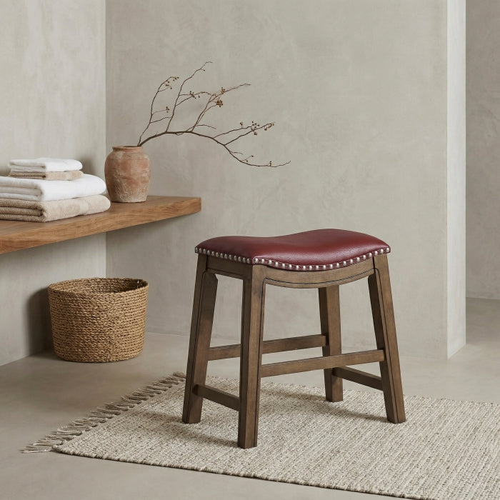 5682RED-18 18 Dining Stool, Red - 5682RED-18