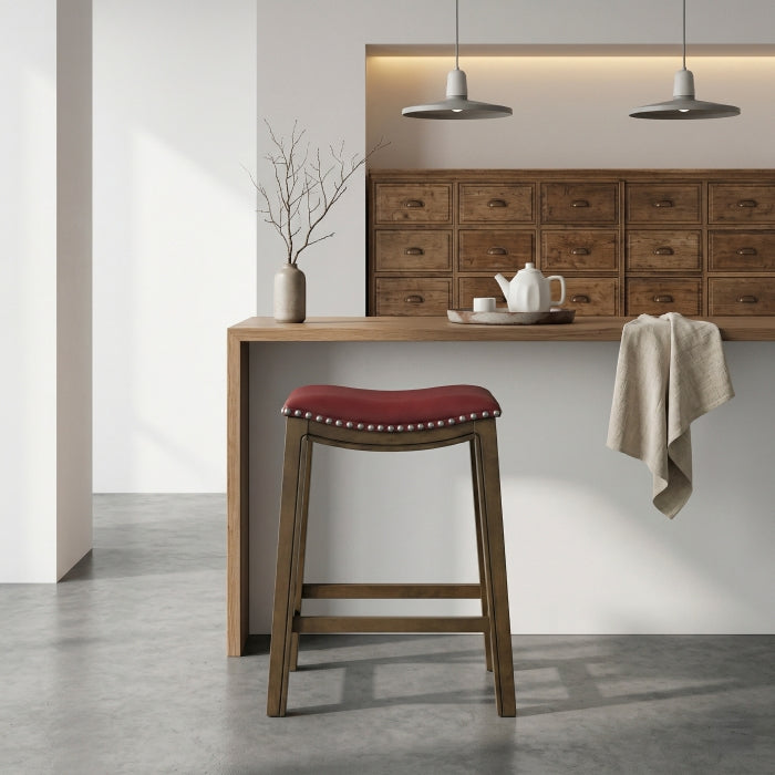 5682RED-24 24 Counter Height Stool, Red - 5682RED-24