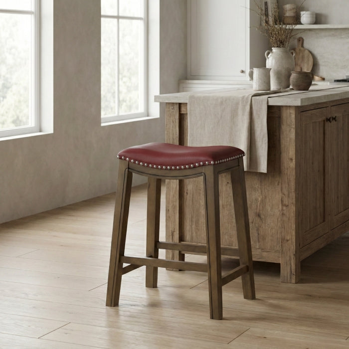 5682RED-24 24 Counter Height Stool, Red - 5682RED-24