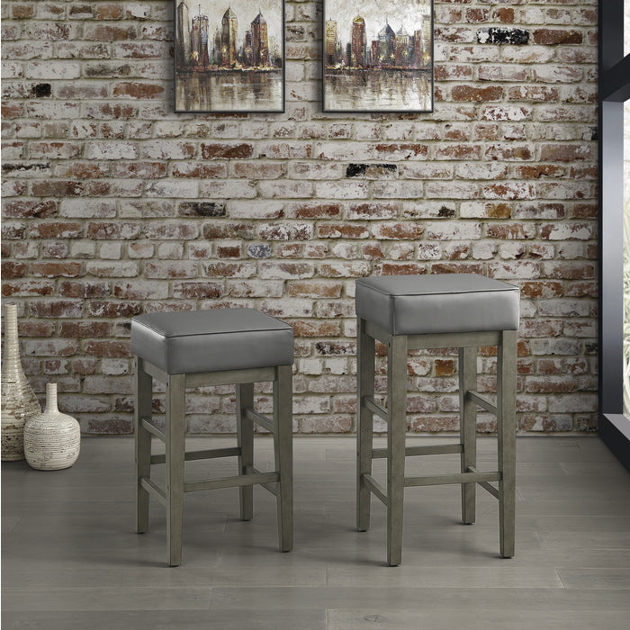 5684GY-29 Pub Height Stool, Set of 2 - 5684GY-29