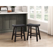 5687BLK-24 Counter Height Stool, Set of 2 - 5687BLK-24