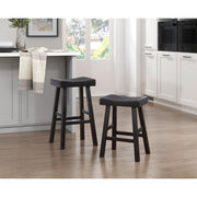 5687BLK-24 Counter Height Stool, Set of 2 - 5687BLK-24