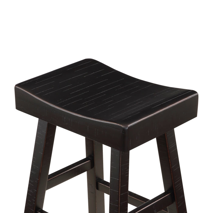 5687BLK-29 Pub Height Stool, Set of 2 - 5687BLK-29