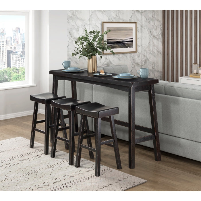5687BLK-29 Pub Height Stool, Set of 2 - 5687BLK-29