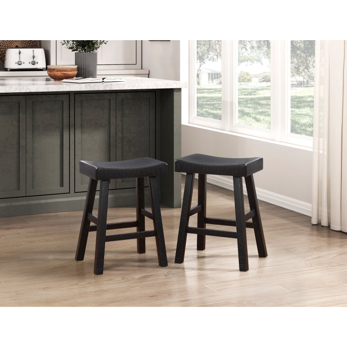 5687BLK-364P 4-Piece Pack Counter Height Set - 5687BLK-364P