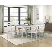 5709WH 7-Piece Pack Dinette Set - 5709WH