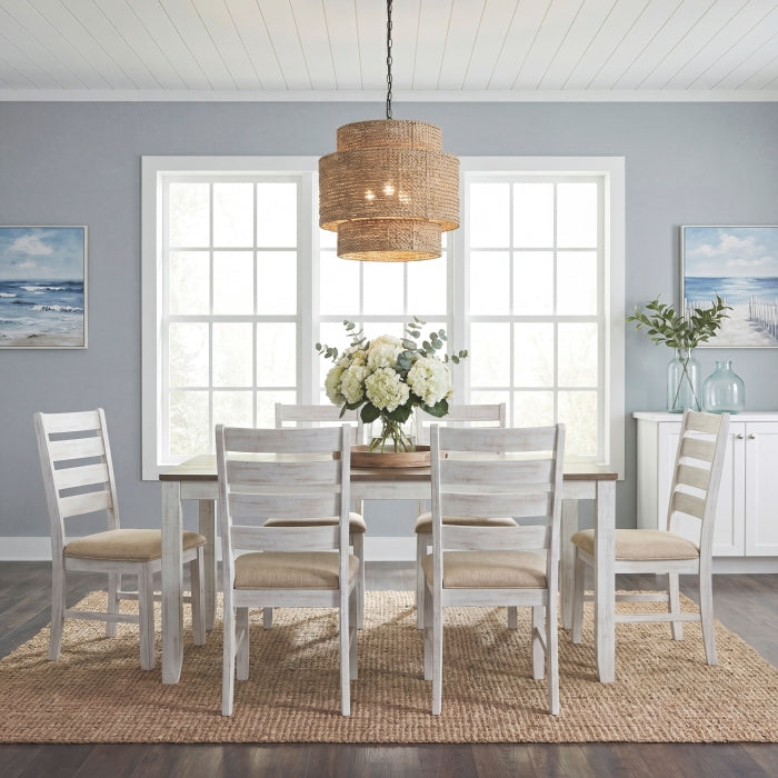 5709WH 7-Piece Pack Dinette Set - 5709WH
