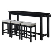 5713BK 4-Piece Pack Counter Height Set - 5713BK