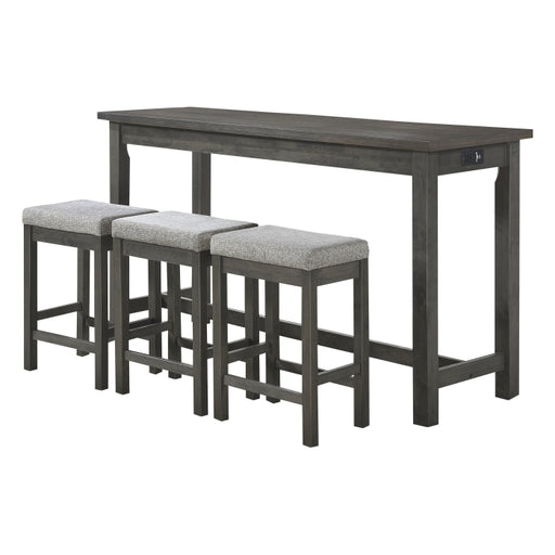 5713GY 4-Piece Pack Counter Height Set - 5713GY