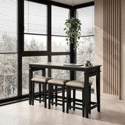 5714BK 4-Piece Pack Counter Height Set - 5714BK
