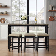 5714BK 4-Piece Pack Counter Height Set - 5714BK