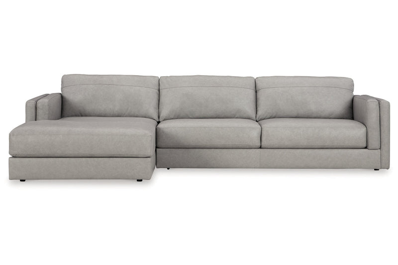 Amiata Glacier 2-Piece Sectional with Chaise -  Ashley - Luna Furniture