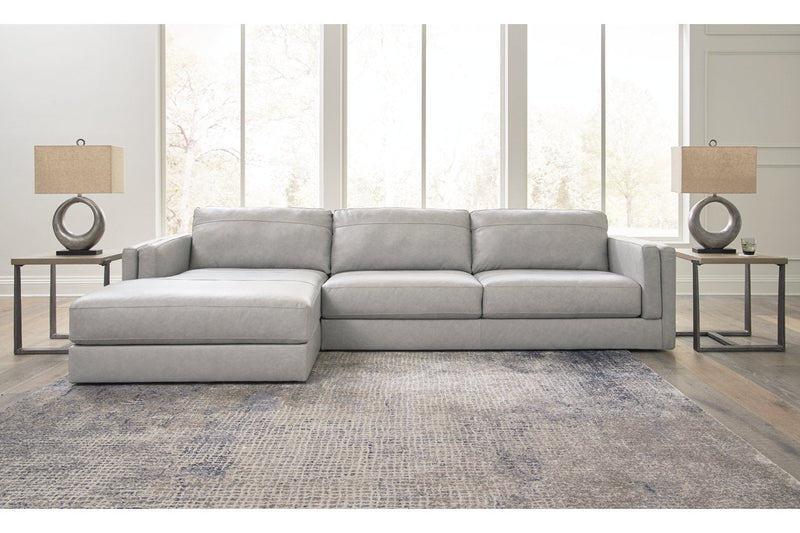 Amiata Glacier 2-Piece Sectional with Chaise -  Ashley - Luna Furniture