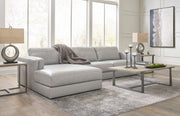 Amiata Glacier Leather 2-Piece LAF Chaise Sectional -  Ashley - Luna Furniture