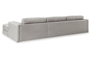 Amiata Glacier 2-Piece Sectional with Chaise -  Ashley - Luna Furniture
