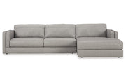 Amiata Glacier 2-Piece Sectional with Chaise -  Ashley - Luna Furniture