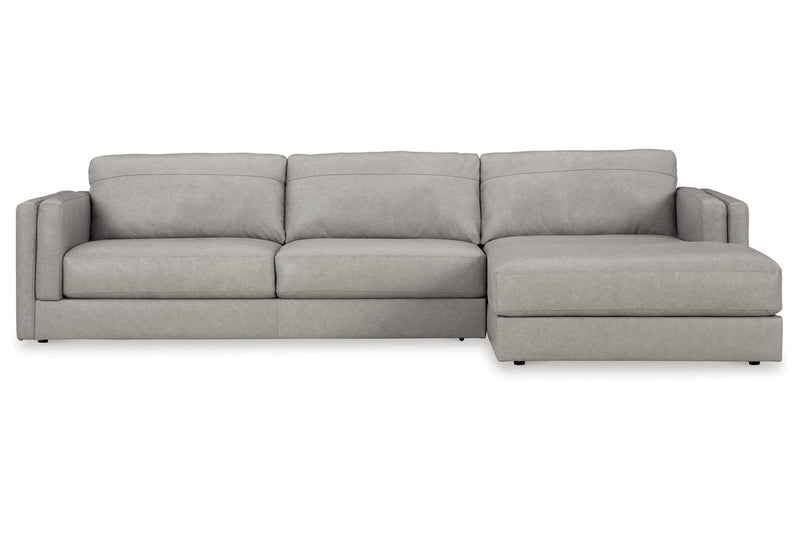 Amiata Glacier 2-Piece Sectional with Chaise -  Ashley - Luna Furniture