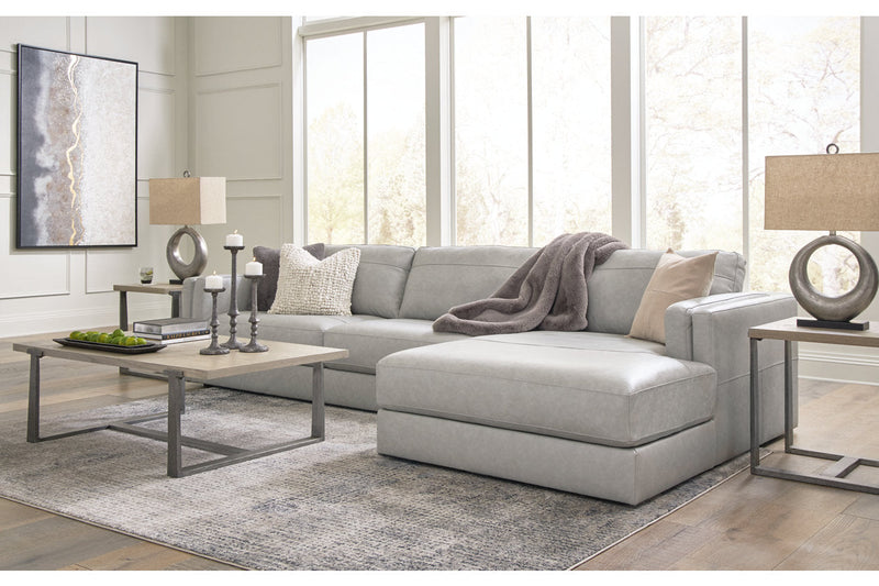 Amiata Glacier 2-Piece Sectional with Chaise -  Ashley - Luna Furniture