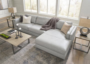 Amiata Glacier Leather 2-Piece RAF Chaise Sectional -  Ashley - Luna Furniture