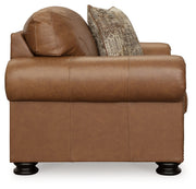 Carianna Caramel Sofa, Loveseat and Oversized Chair from Ashley - Luna Furniture