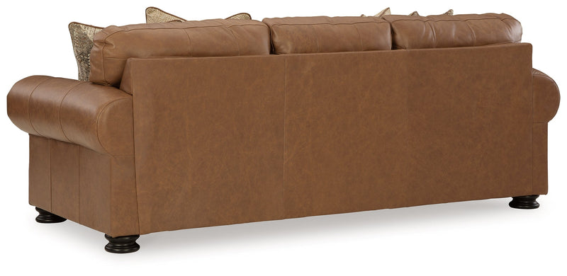 Carianna Caramel Sofa, Loveseat and Oversized Chair from Ashley - Luna Furniture