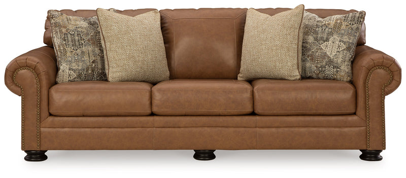 Carianna Caramel Sofa, Loveseat and Oversized Chair from Ashley - Luna Furniture
