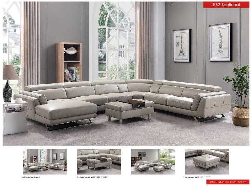 582 Sectional Right SET - Gate FurnitureSectional